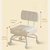 Kleiner Hocker Rückenlehne Universelles Rad Weicher Hocker Kindersofa Couchtisch Kleiner Stuhl Rolle Niedriger Hocker Tragbarer Hocker