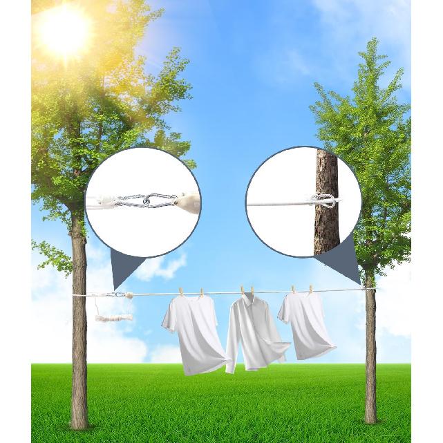 Retractable Travel Clotheslines,Pulley Adjusts Length,Sun-Proof Cruise Clothing Line Outdoor for Camping,Portable Laundry Line Cloth Drying Rope