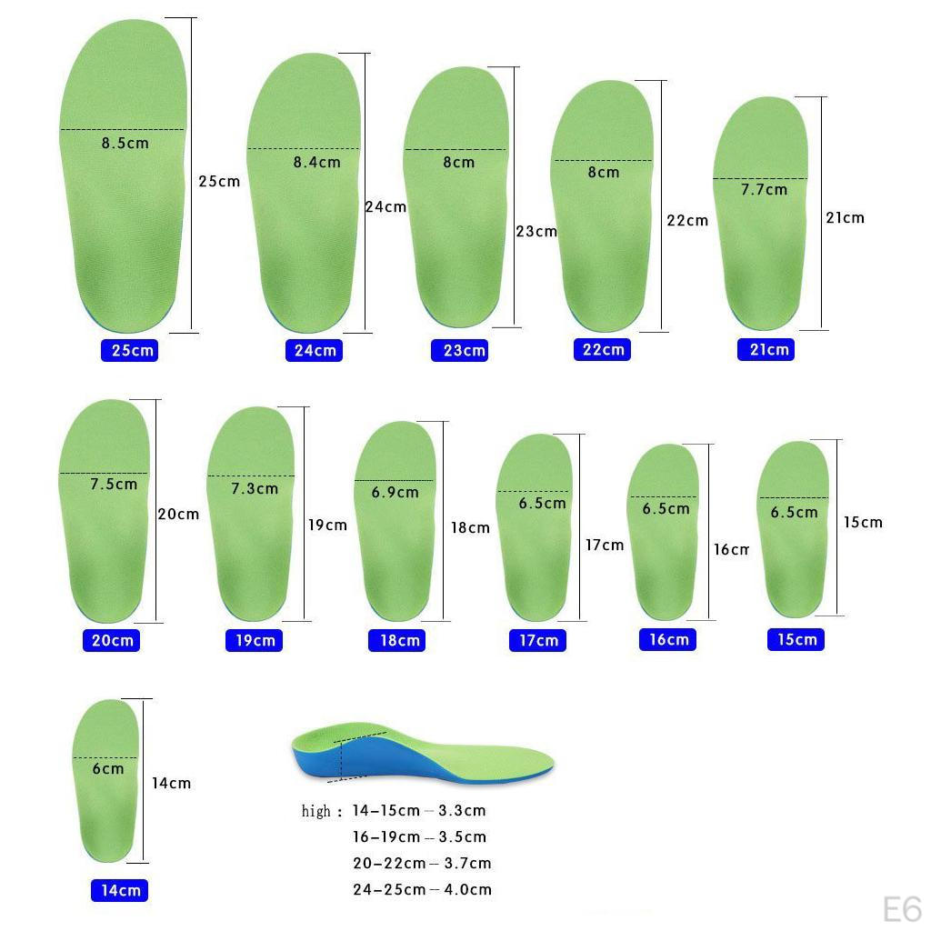 1 Pair Kids Flat Feet Orthotic Sports Shoes Insoles Falling Arches