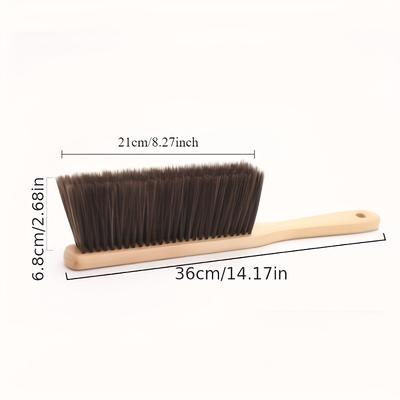 2/1pcs Wooden Handle Dusting Brush with Soft Bristles for Interior Furniture, Sofa, and Vehicle Upholstery Cleaning