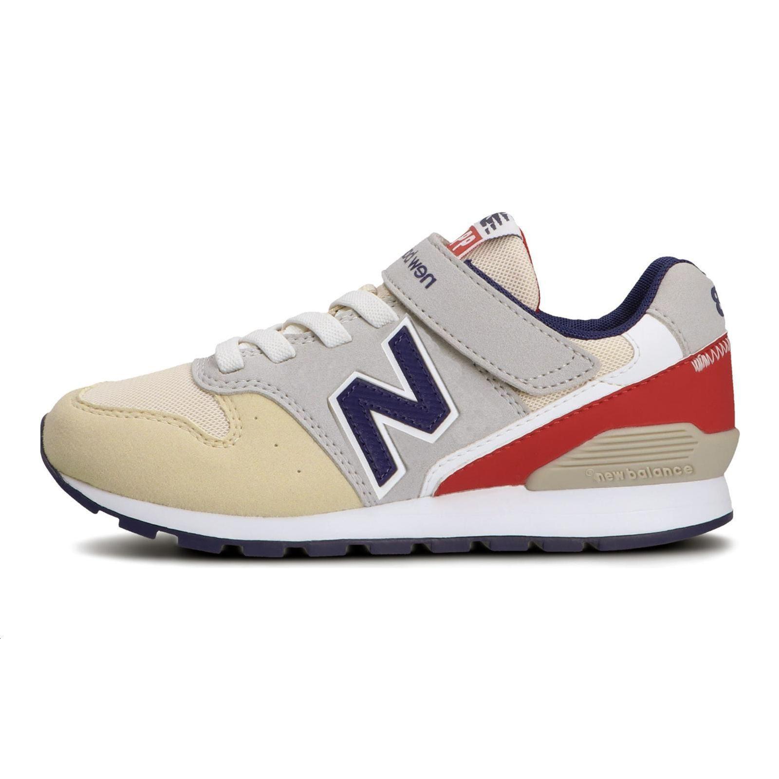 

New Balance Slip Resistant Cushioning Low top Kids Running Shoes Greige Kids YV996JE3 Wide (W) 28