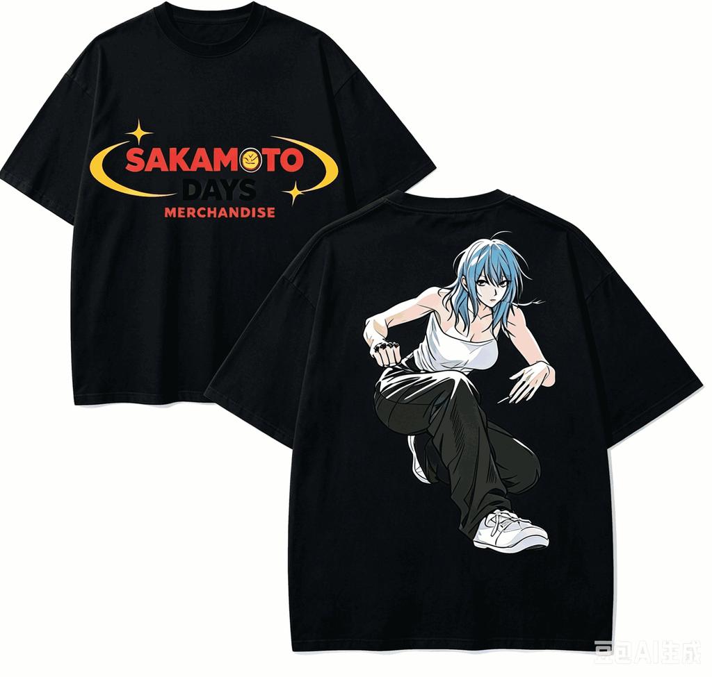 Sakamoto Days Anime Lover TShirt Harajuku Cotton NewModel High Street Fashion Oversized Unisex Comfortable Sleeves Hot Product