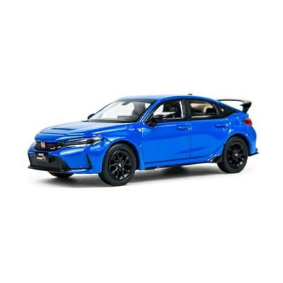 PAUDI MODEL 1/64 Maßstab Diecast-Modellauto des 2023 Honda Civic TYPE-R FL5, blau