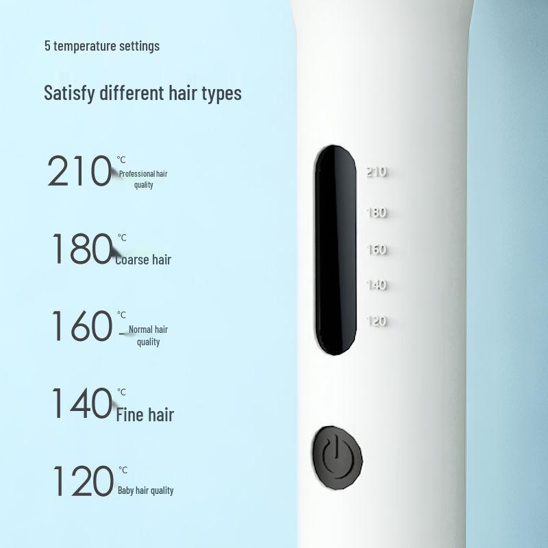 Electric Curling Iron - Large Curling Barrel for Styling and Egg Roll Curls