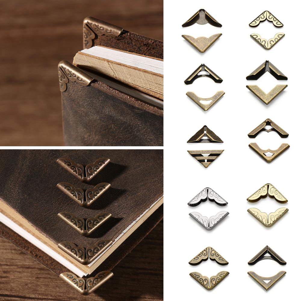 20 Protections D'Angle Métal Pour Livres - 21x21x5mm - Pour Couvertures Jusqu'à 4mm