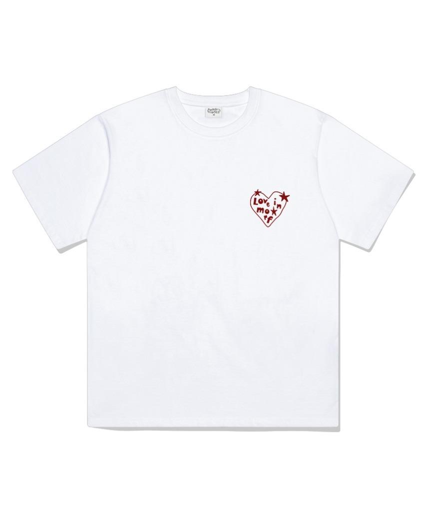 Deomopeuhauseu Love In Morph Oversized Short Sleeve T-Shirt White