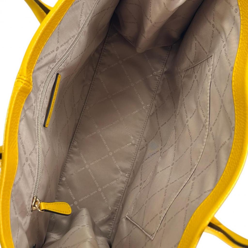 Michael Kors Shoulder Bag Handbag Cowhide Yellow Women Used