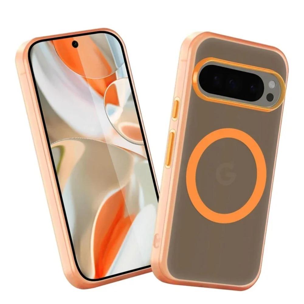 Google Pixel 9A 9 Pro XL Magsafe Cute Translucent Candy Color Matte Magnetic Shockproof Case for Google 8A 8 9 Pro XL