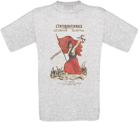 

International Eugene Pottier Commune Commune Socialism T-Shirt NEW S