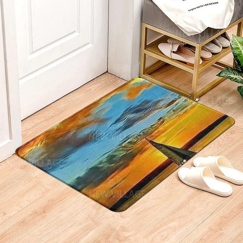 Natural Animal Pattern Door Mats Printed Carpets for Bedroom Bathroom Floor Mat House Entrance Anti-slip Carpets Home Decoration