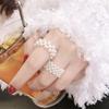 Female Wide Index Finger Simple Temperament Trendy Elastic Rope Double-layer Ring