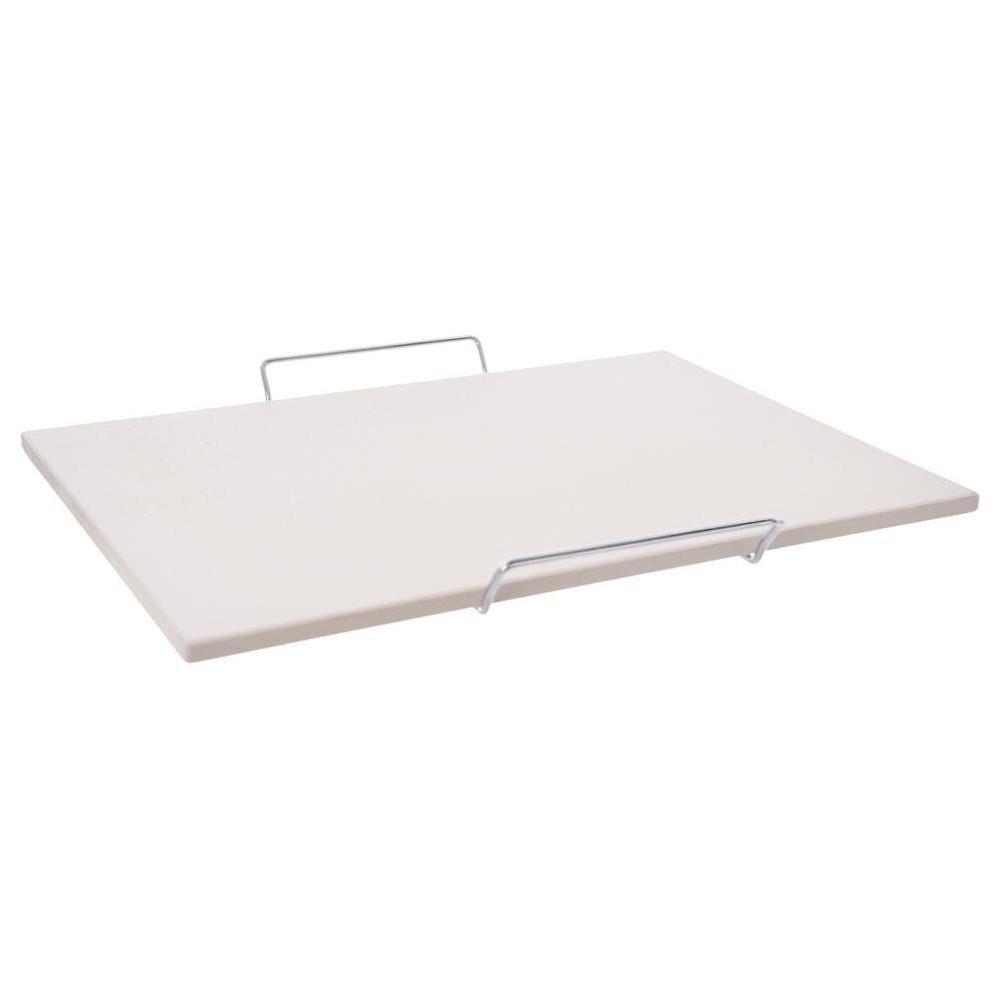 Fireclay pizza stone with stand, 2 pieces