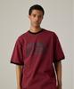 URBANAGE Studio Ringer Oversleeve Short Sleeve Burgundy