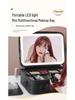 Large Capacity Detachable Makeup Bag with LED Mirror for Professional Use, Easy to Clean