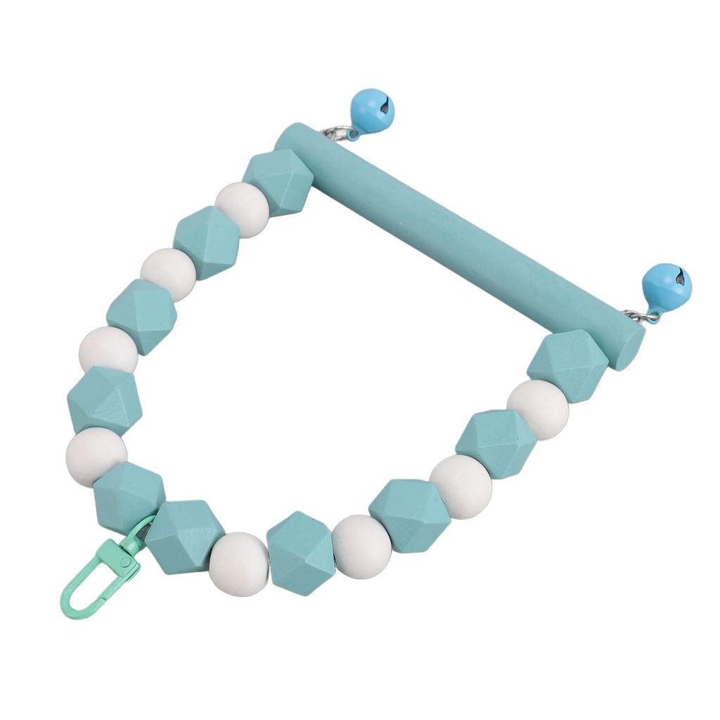 Holz Vogel Schaukel Sitzstange Spielzeug Hängende Papageien Schaukel Stehendes Spielzeug Krallen Schleifen Angstreduzierung Vögel Spielzeug Blau