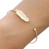 Simple Opening Adjustable Bracelet with Leaf-shaped Leaves As the Ornaments Bracelet