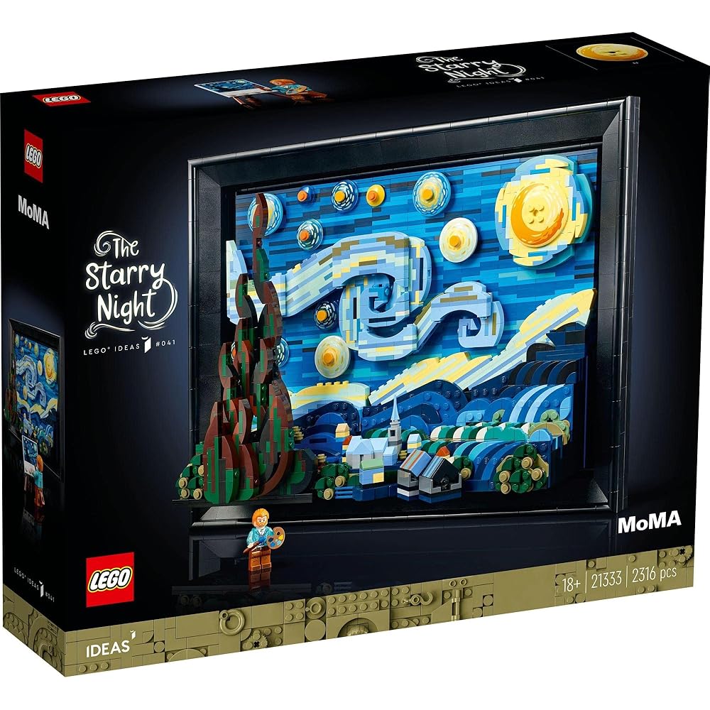 LEGO Ideas Van Gogh Starry Night 2316 Pieces Building Block Toy Art Model Home Decor Collection