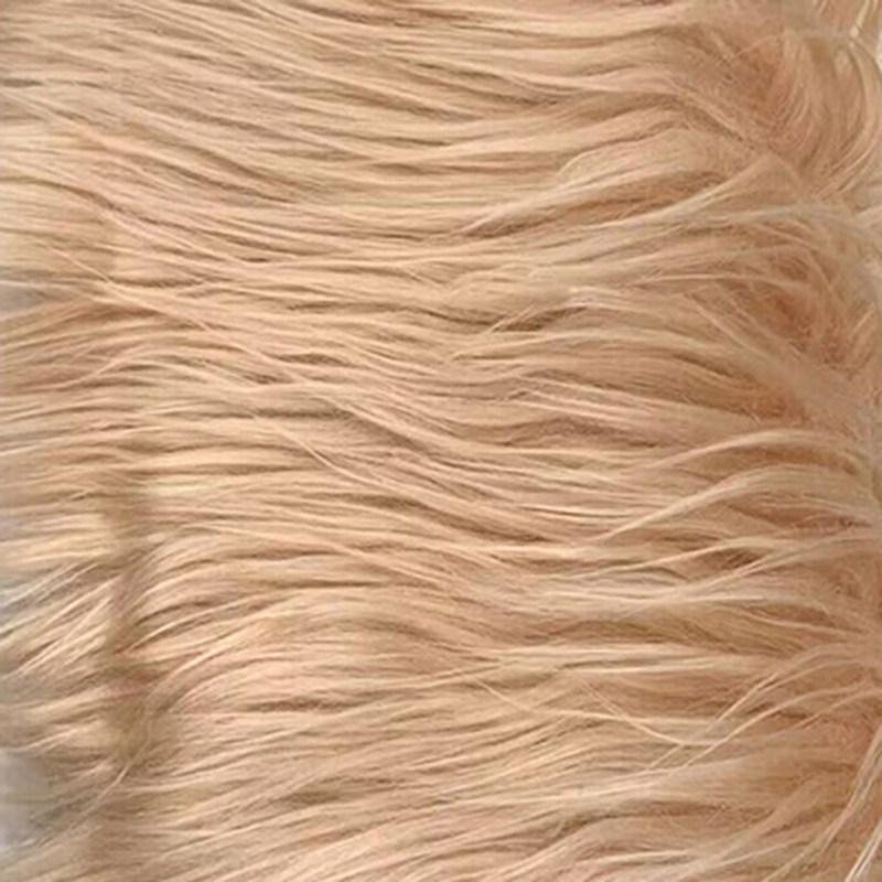 50/100cm Colorful Faux Fur Fabric Imitation Plush Cloth for Patchwork Sewing Material DIY Doll Beard Hair Chair Decorative Cover