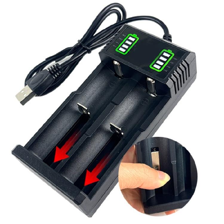 MultiModel Compatible Rechargeable 18650 Battery Charger for 21700,26700,14500,18500,26650 with Overcharge Protections