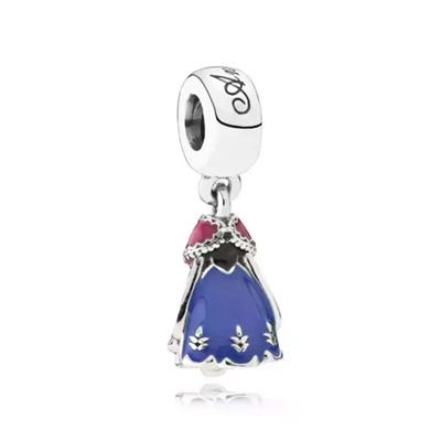 New copper Classic Princess Dress Castle Exquisite Charm Bead Pendant, Suitable for Authentic Bracelets Do It Yourself Womens Jewellery