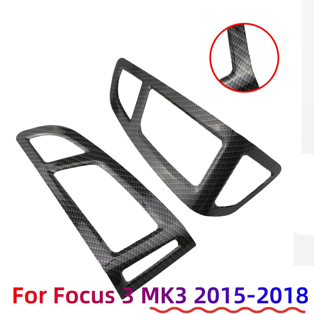 LHD for Ford Focus 3 MK3 2015 - 2018 Car Air Conditioning Vent Outlet Panel Cover Sticker AC Vents Trim ABS Accessories