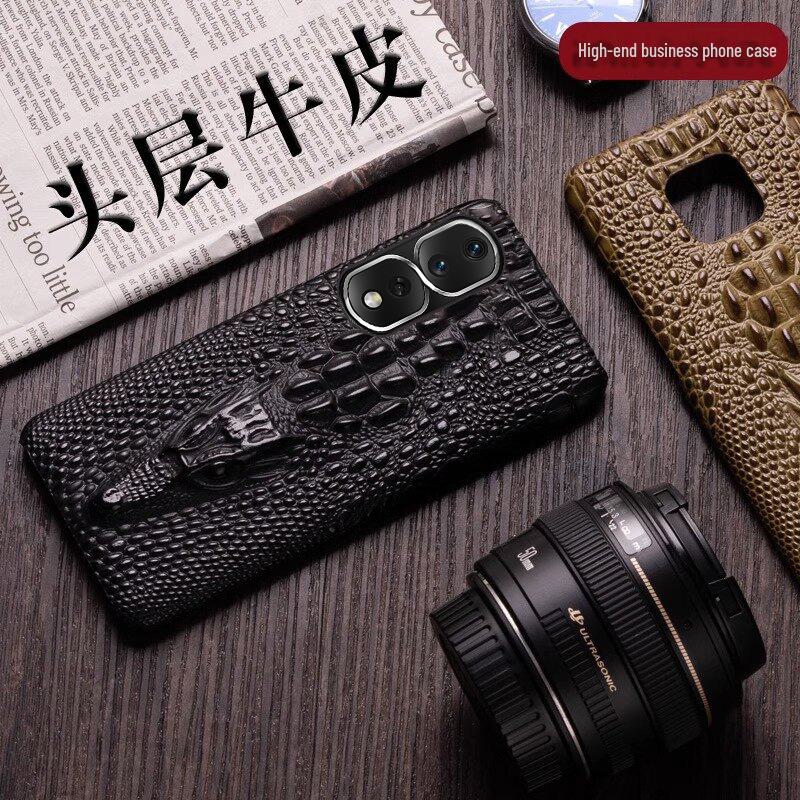Honor 20 Cowhide Dragon Head Pattern Leather Case for 20 Pro and Honor 20 Youth Edition