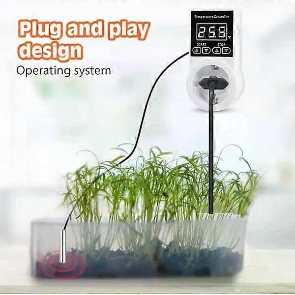 Digital thermostat temperature control socket, heating thermostat with NTC probe