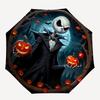 1pc Happy Halloween Jack Pattern Automatic 3-Fold Umbrella, 8 Steel Frames, High-Value Folding Umbrella, Suitable for Office, Travel and Out