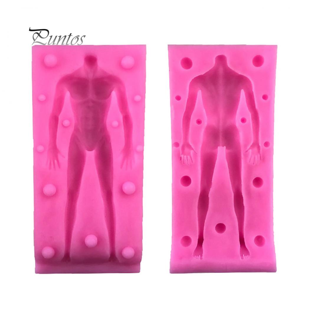 

Кухонный артефакт, силиконовая форма для тела, декор для помадки, ручная работа, форма для выпечки глины Male розовый
