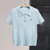 Polo à torsades en soie glacée pour femme She Pool