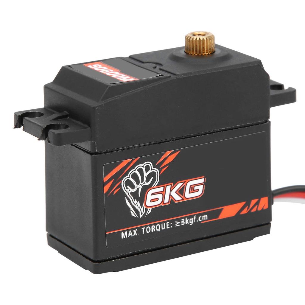 High-precision, Reliable S0600M 6KG Black Metal Gear Digital Servo for 1:10 Scale High-speed Cars.
