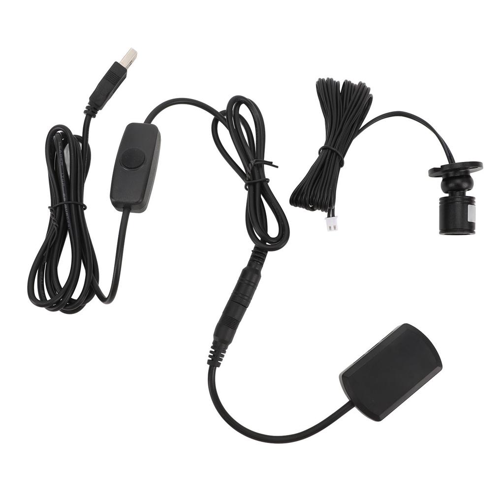 5pcs Mini LED Spot Lights USB 5V 6.6ft Warm Light Jewelry Cabinet Light with Dimmer for Artwork