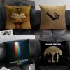 Imagine Dragons Band Kissenbezug Natürlicher Leinen Bio-Stoff Doppelseitiger Druck Sofa Heimdekor Geschenk Kissenbezug
