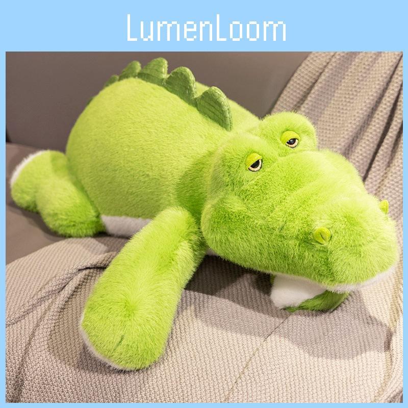 Green Plush Crocodile Toy Animal Stuffed Doll Room Bed Decoration Gift Kids