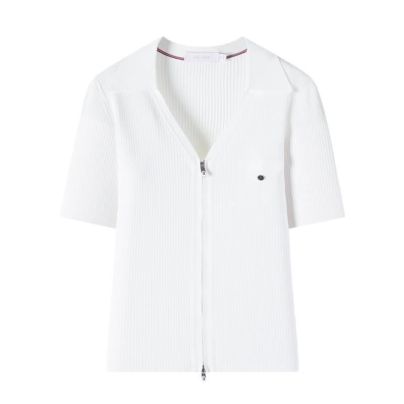 Navigare Women's Slim Fit Short Sleeve Knitted Cardigan