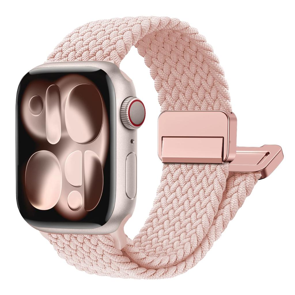 For Apple Watch Bands Ultra 3 49 44mm 40mm 45mm 46mm 41mm Black Unity Bracelet iWatch Series 10 11 Se 8 9 Magnetic Braided Strap