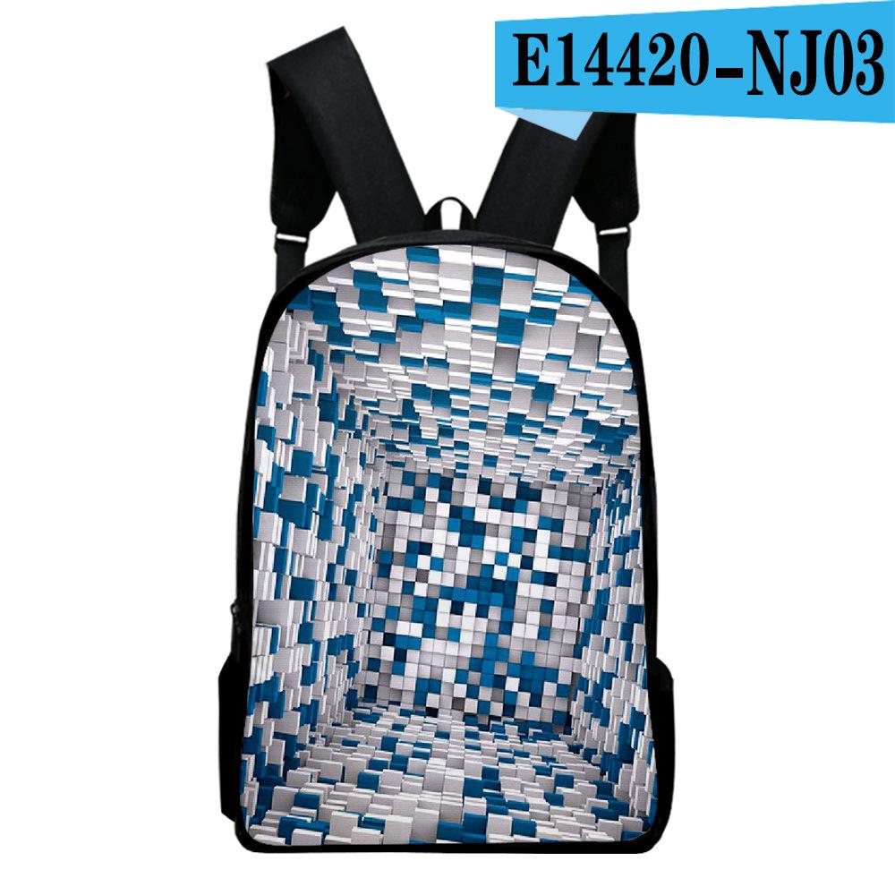 Harajuku Novelty Youthful Abstract Student School Bags Notebook Backpacks 3D Printed Oxford Waterproof Boys/Girls Travel Bags