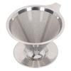 Pour Over Coffee Dripper 304 Stainless Steel Slow Drip Coffee Filter Reusable Coffee Maker Accessory