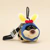 Keychain Puppy Bee Cute Cartoon Girl Decorative Backpack Hanging Plush Gift Doll