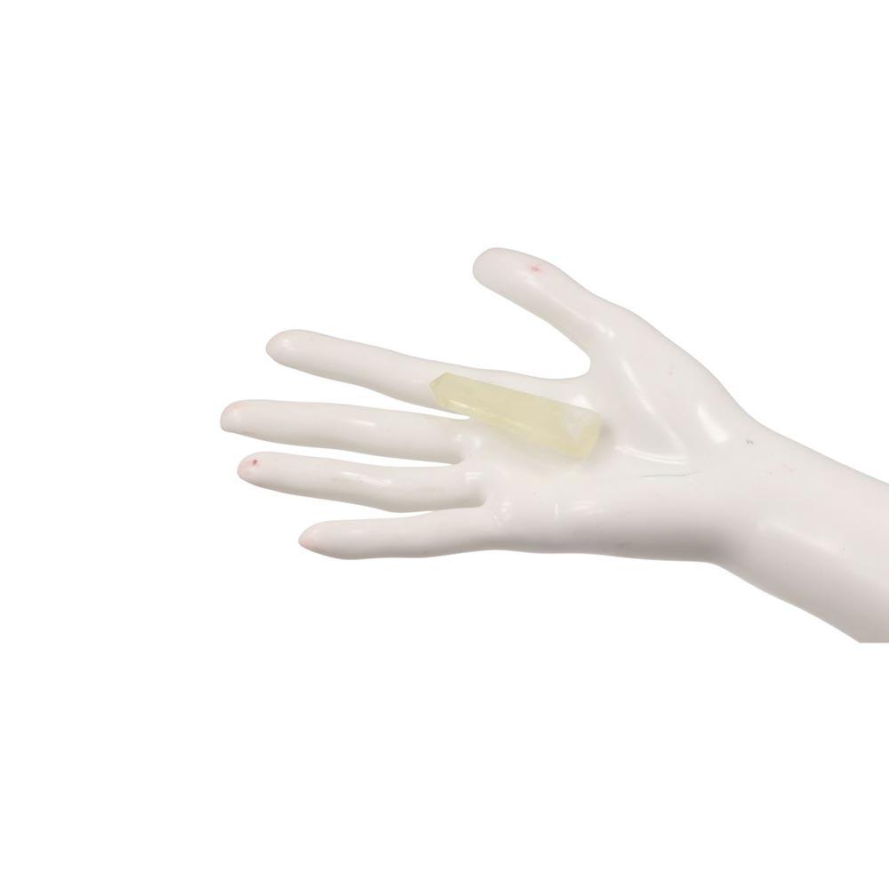 Unique Natural Crystal Exquisite Yellow Gem Home Decor Hexagonal Wand Column  Point Citrine Obelisk