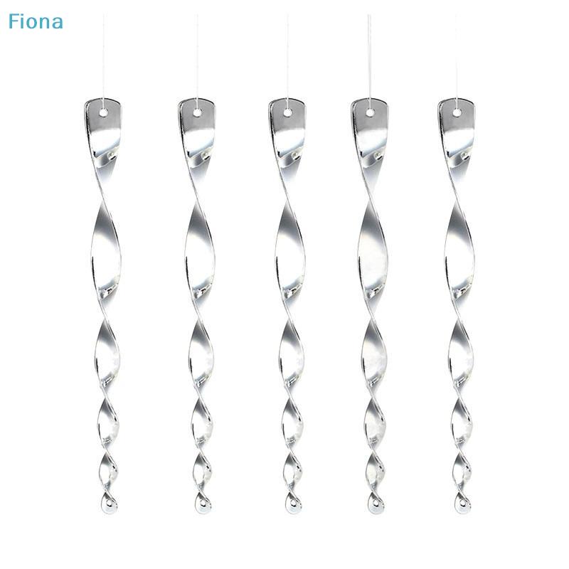 6/10/12Pcs Sparkling Bird Repellent Spiral Reflectors Silvery PS Hanging Deterrents For Garden Scare Away Woodpeckers Pigeons