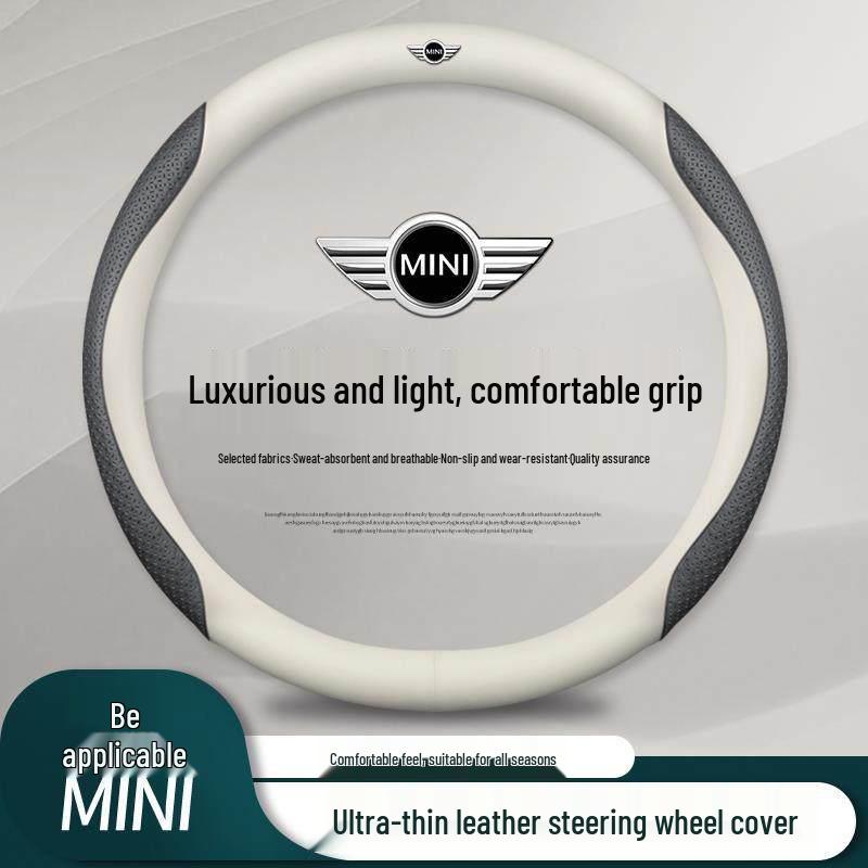 Housse de volant en cuir pour BMW MINI JCW Clubman, Countryman, Coupé