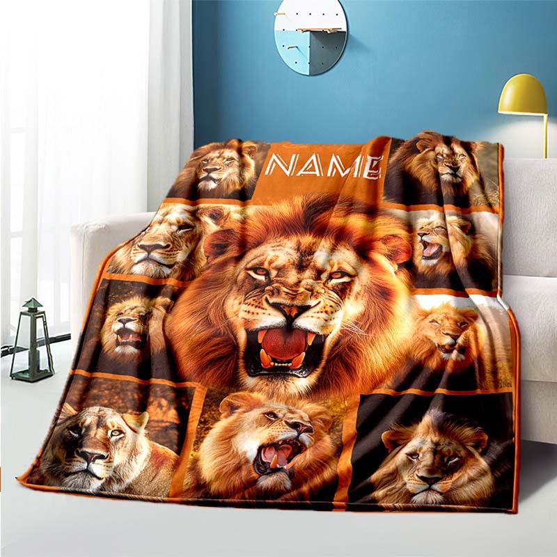 The Lion King Customize Your Name Outdoor Blanket Suitable For All Seasons Comfortable And Warm Soft Blanket Suitable For Travel Gifts For Relatives