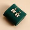 Chic Gold Plated Bowknot Metal Earrings Adornment Fashion Ear Studs Jewelry