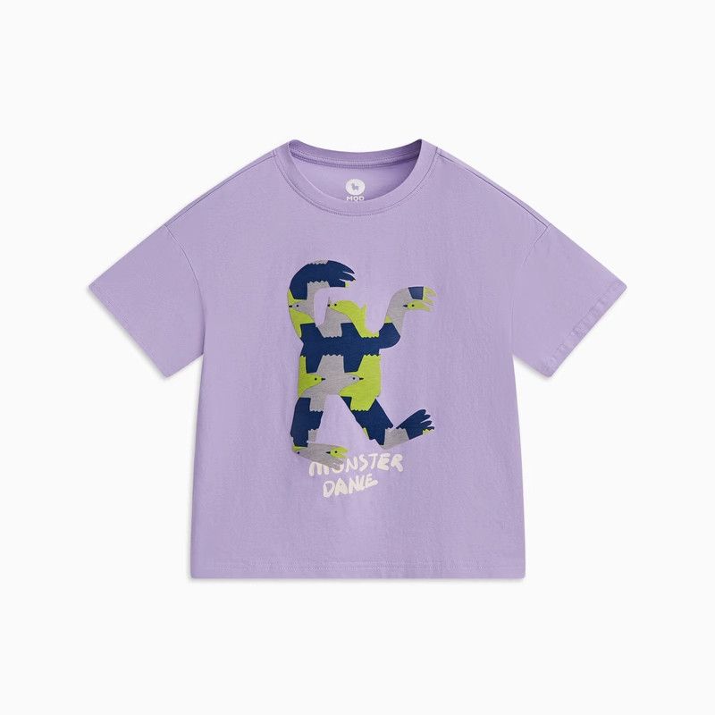 [Monster Series] Mqd Children's Clothing Boys' Short-Sleeved T-Shirt Summer New Style Kidsren's Cool Base Shirt Baby Summer Clothing