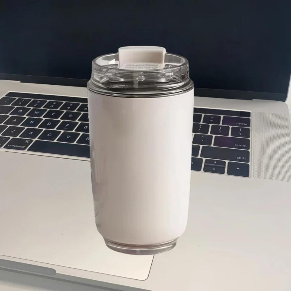 320ml/480ml Thermos Cup Milky White Coffee Mug Car Insulated Water Bottle Travel Stainless Steel Vacuum Flasks Drinking Kettle