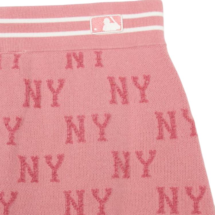 New MLB New York Yankees Casual Short Skirts Women's Pink 3FSKM0344-50PKS
