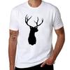 Reindeer Stag Silhouette TShirt Relaxed Casual Short Sleeve Tee