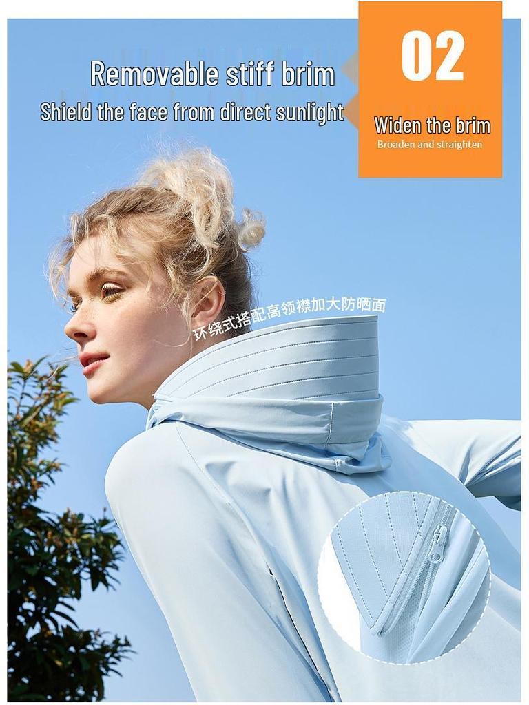 Women's UPF 50+ Ice Silk Sun Protection Jacket: Lightweight, Breathable, Plus Size, Anti-UV Summer Top
