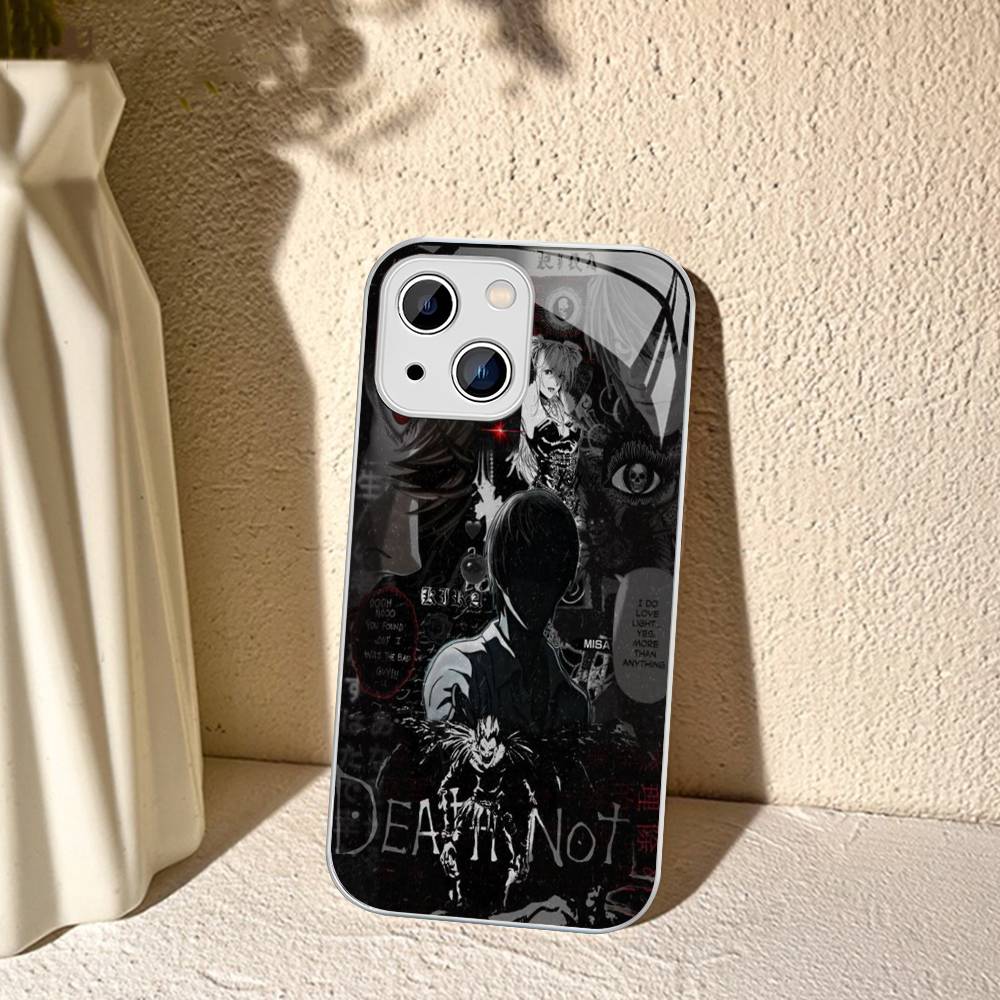 

D-Death Note For IPhone 14 13 12 Mini 11 Pro XS Max X XR 14 Plus Tempered Glass Cover iphone 14